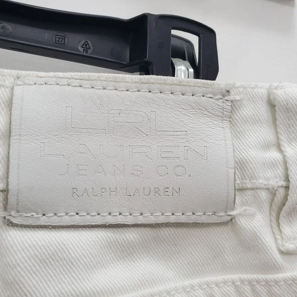 Lauren‎ Ralph Lauren Jeans Co. Women's Vintage White Denim Straight Leg Size 12 - Picture 5 of 7